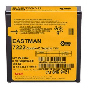 Filme KODAK DOUBLE-X 16mm Preto e Branco 100ft (33m) 7222