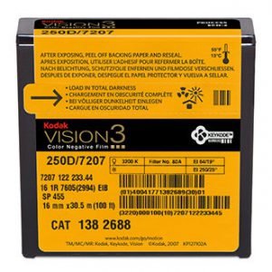 Filme KODAK VISION3 16mm 100ft (33m) 250D/7207